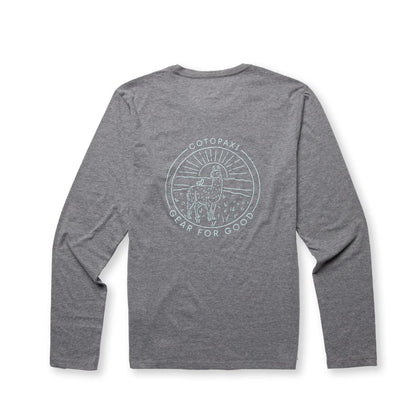Casual Adventure Style Hello Llama Long-Sleeve T-Shirt - Men s