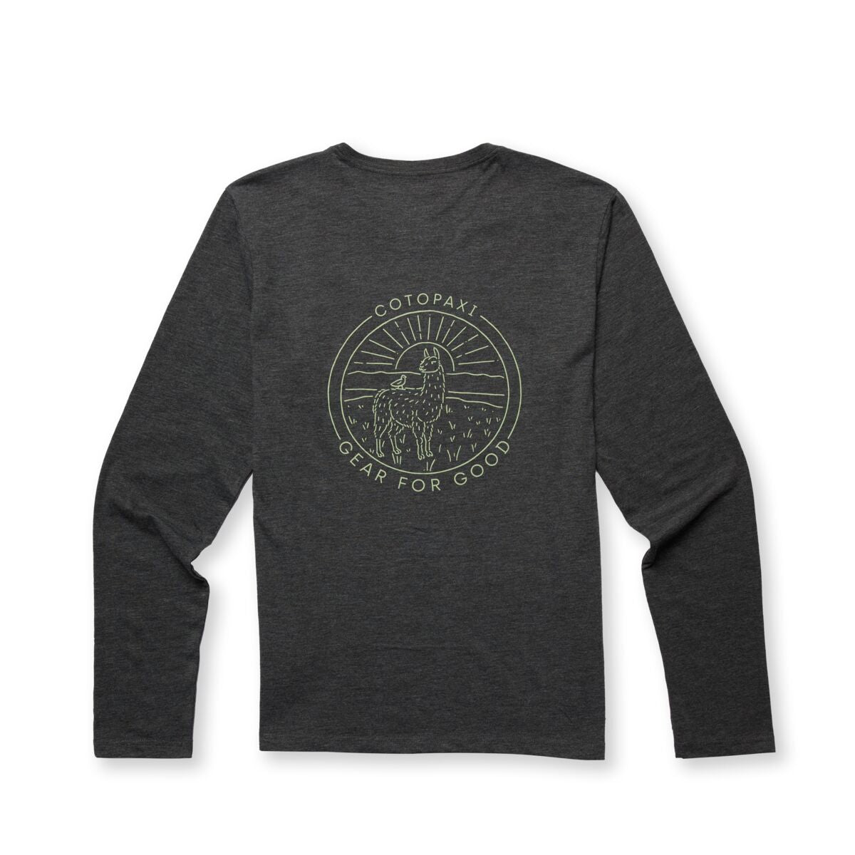 Casual Adventure Style Hello Llama Long-Sleeve T-Shirt - Men s