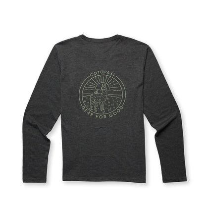 Casual Adventure Style Hello Llama Long-Sleeve T-Shirt - Men s
