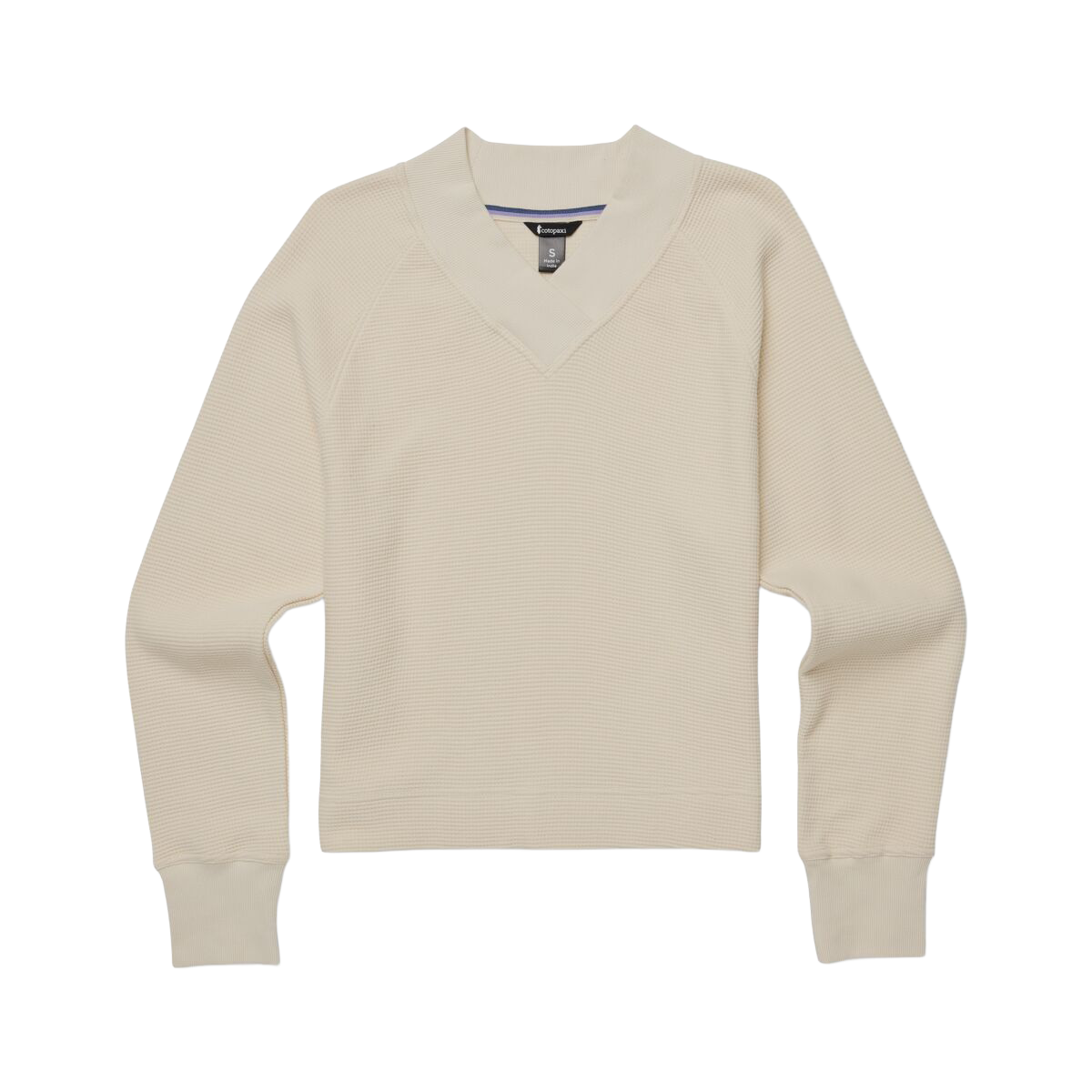 Casual Outdoor Style Atajo Long-Sleeve Waffle V-Neck - Women s