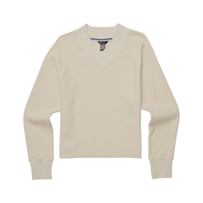 Casual Outdoor Style Atajo Long-Sleeve Waffle V-Neck - Women s