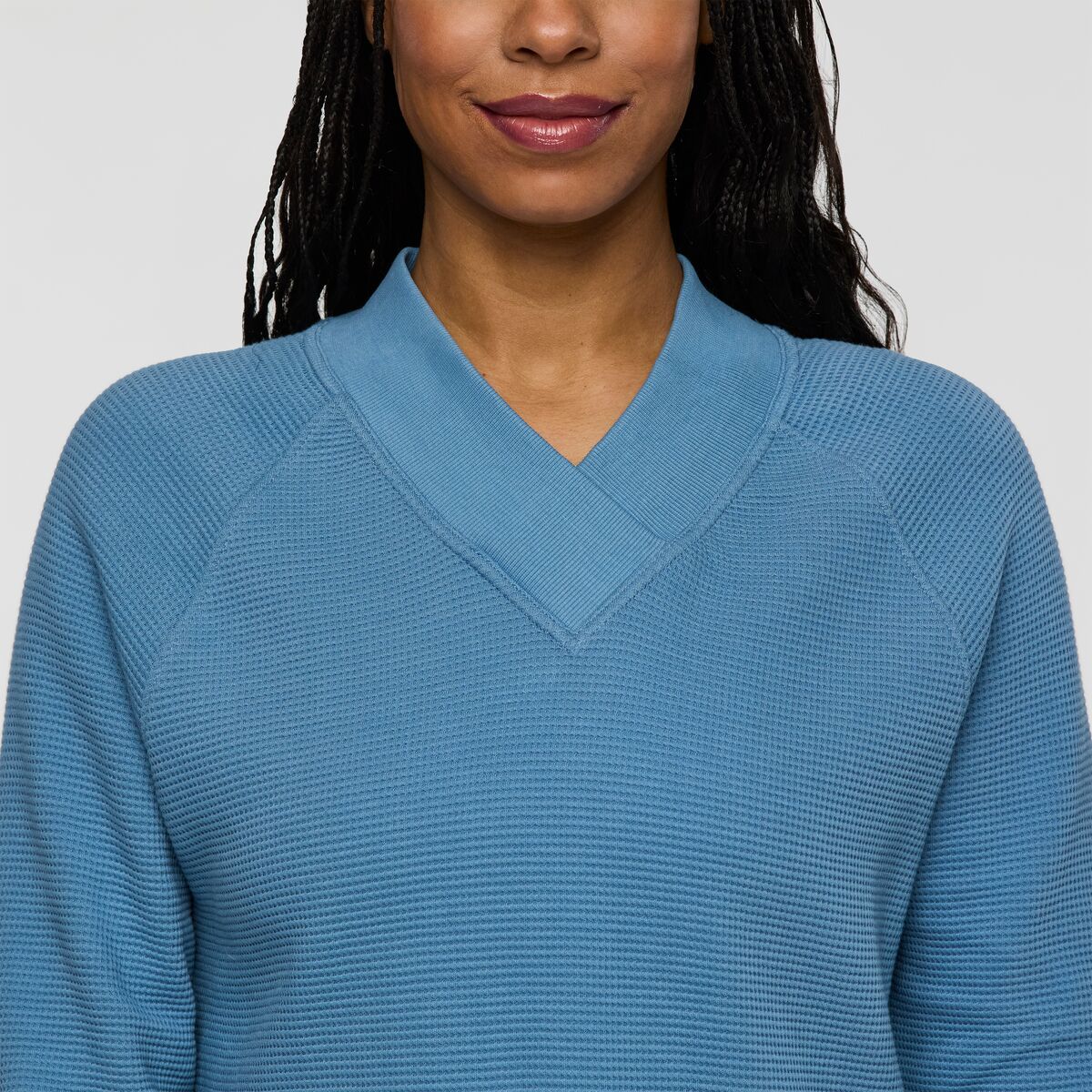 Everyday Layering Comfort Atajo Long-Sleeve Waffle V-Neck - Women s