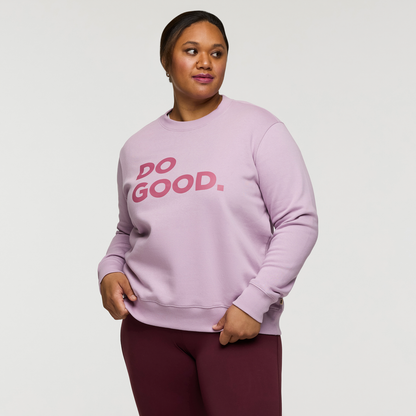Casual Outdoor Style Do Good Crew Sweatshirt - Women s