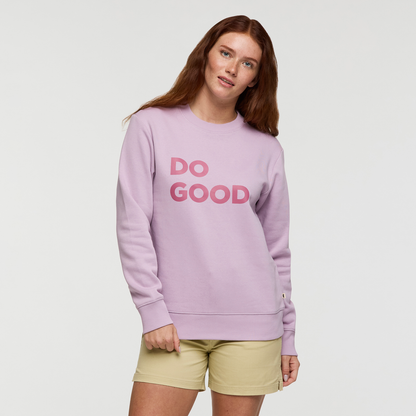 Casual Outdoor Style Do Good Crew Sweatshirt - Women s