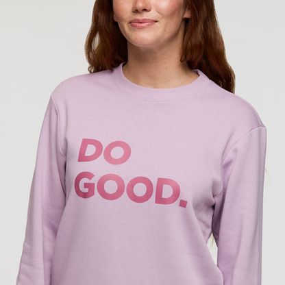 Casual Outdoor Style Do Good Crew Sweatshirt - Women s