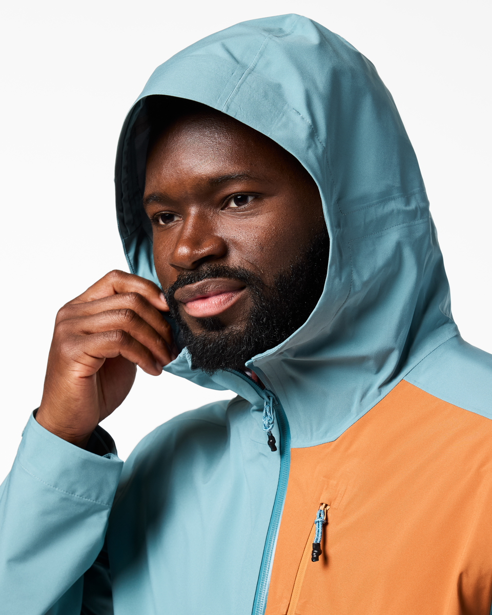 Rainy Day Protection Impermeo 3L Hooded Shell Jacket - Men s