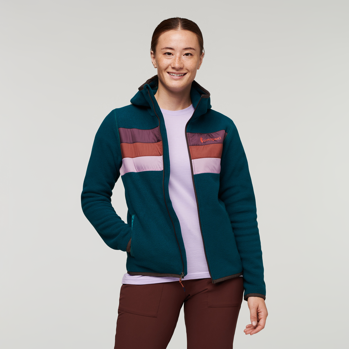 Trail Ready Layer Teca Fleece Hooded Full-Zip Jacket - Women s
