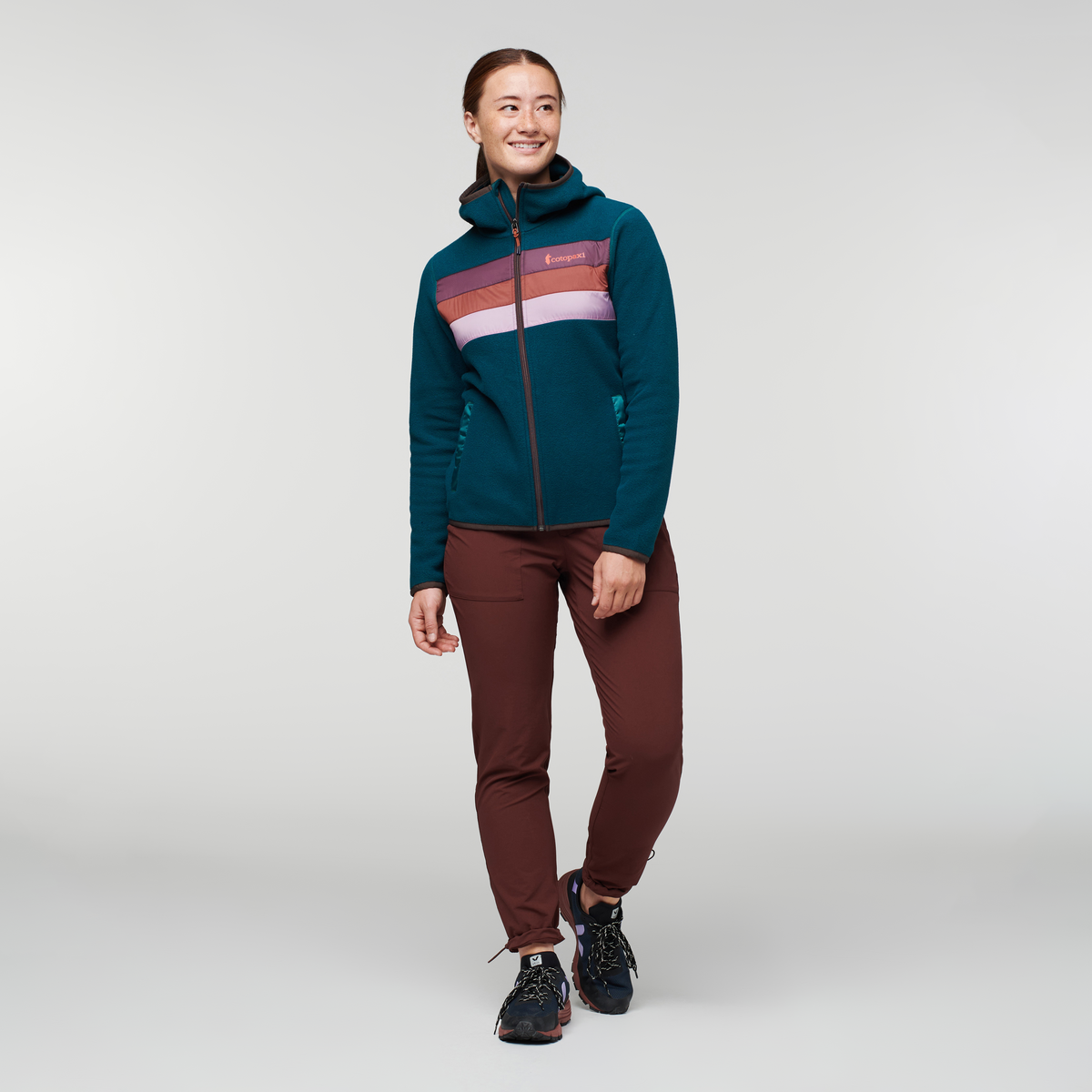 Trail Ready Layer Teca Fleece Hooded Full-Zip Jacket - Women s