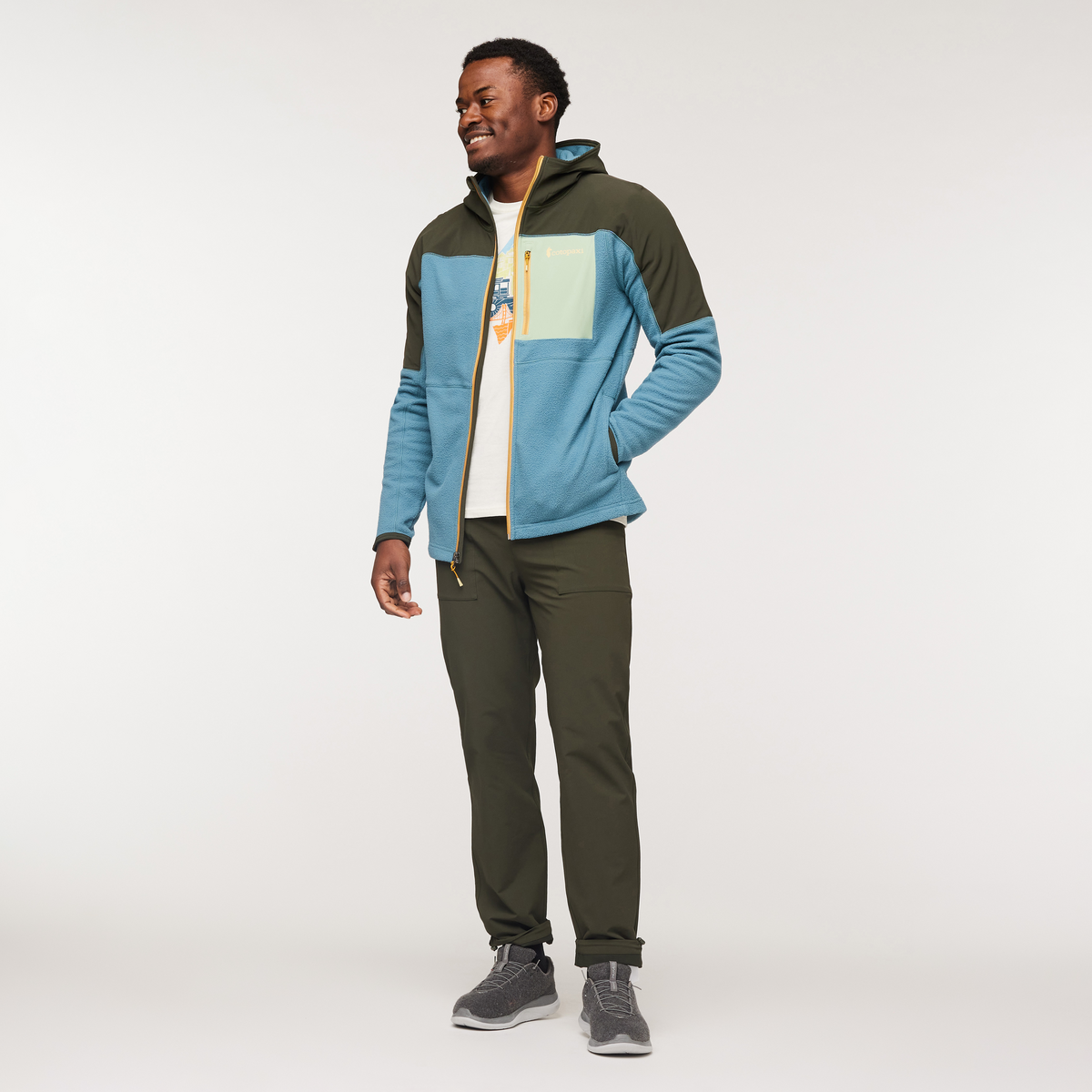 Soft Layering Warmth Abrazo Hooded Full-Zip Fleece Jacket - Men s