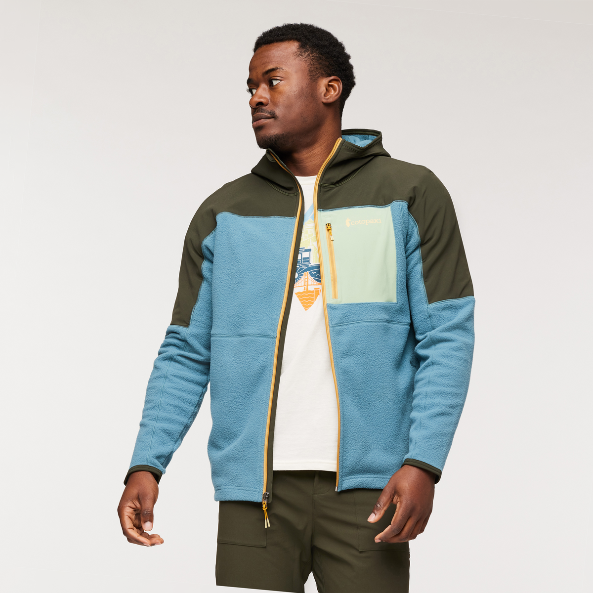 Soft Layering Warmth Abrazo Hooded Full-Zip Fleece Jacket - Men s