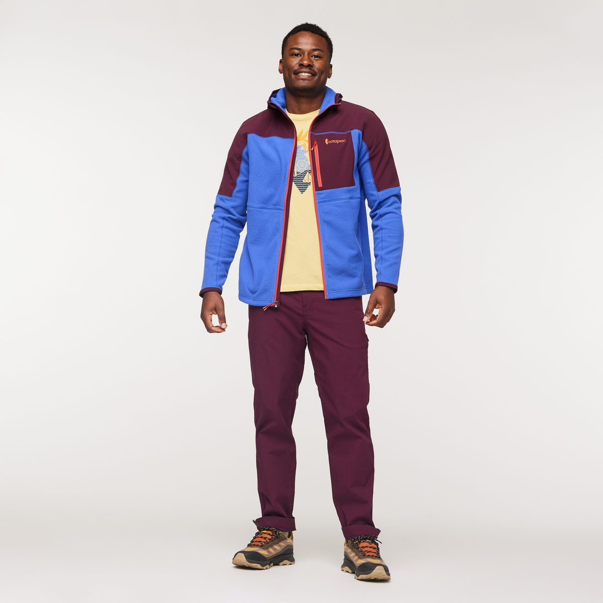 Soft Layering Warmth Abrazo Hooded Full-Zip Fleece Jacket - Men s