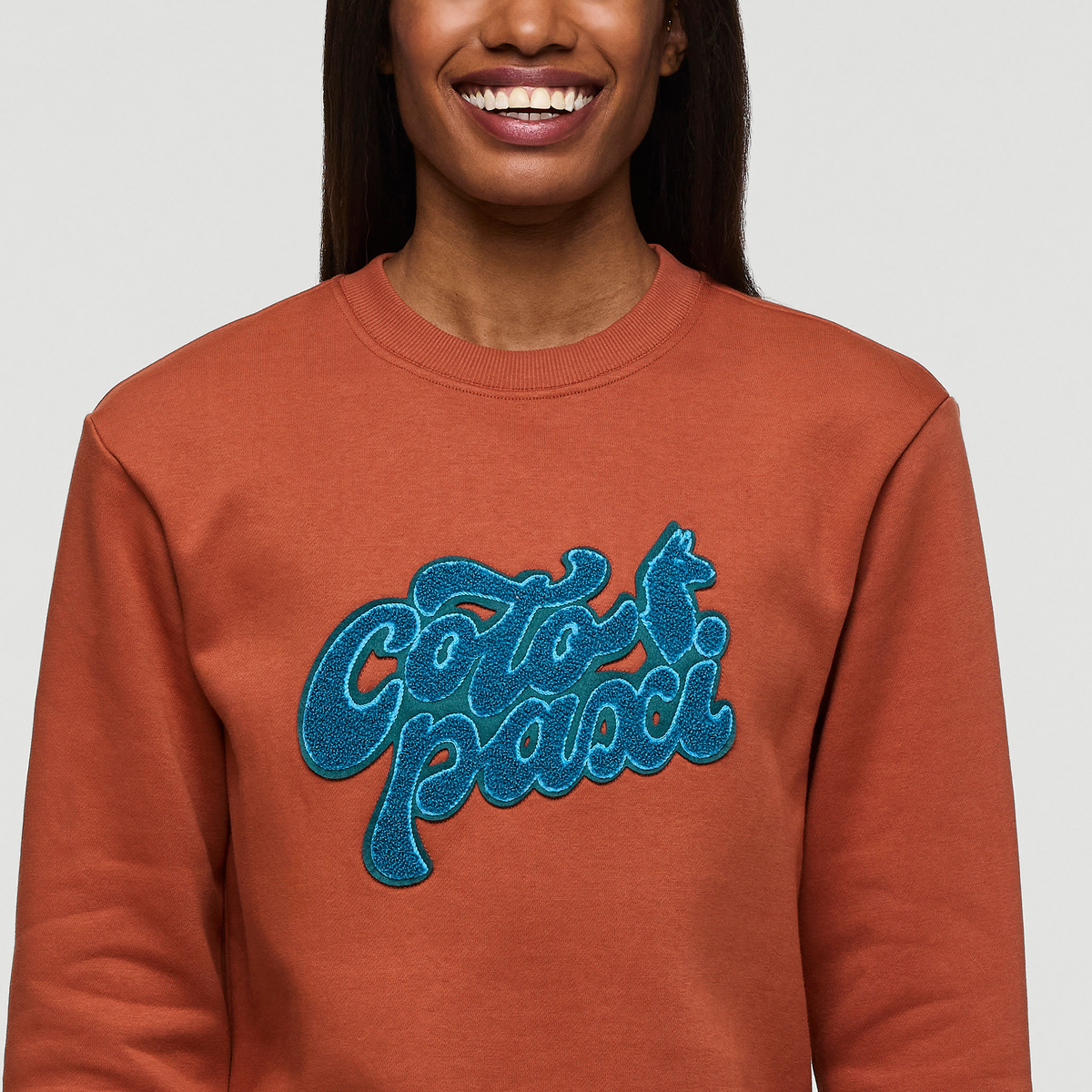 Casual Outdoor Style Coto-Patch Crew Sweatshirt - Women s