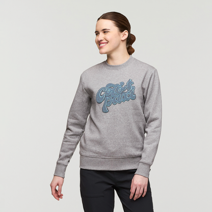 Casual Outdoor Style Coto-Patch Crew Sweatshirt - Women s
