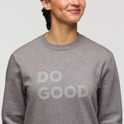 Casual Outdoor Style Do Good Crew Sweatshirt - Women s