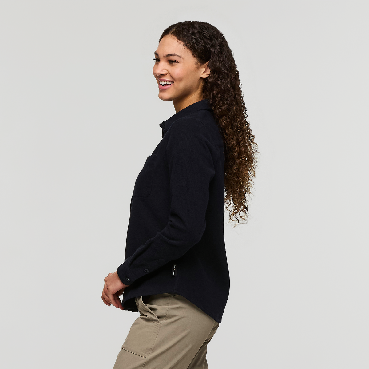 Versatile Outdoor Use Mero Organic Flannel Shirt - Women s