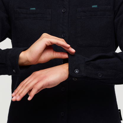 Versatile Outdoor Use Mero Organic Flannel Shirt - Women s