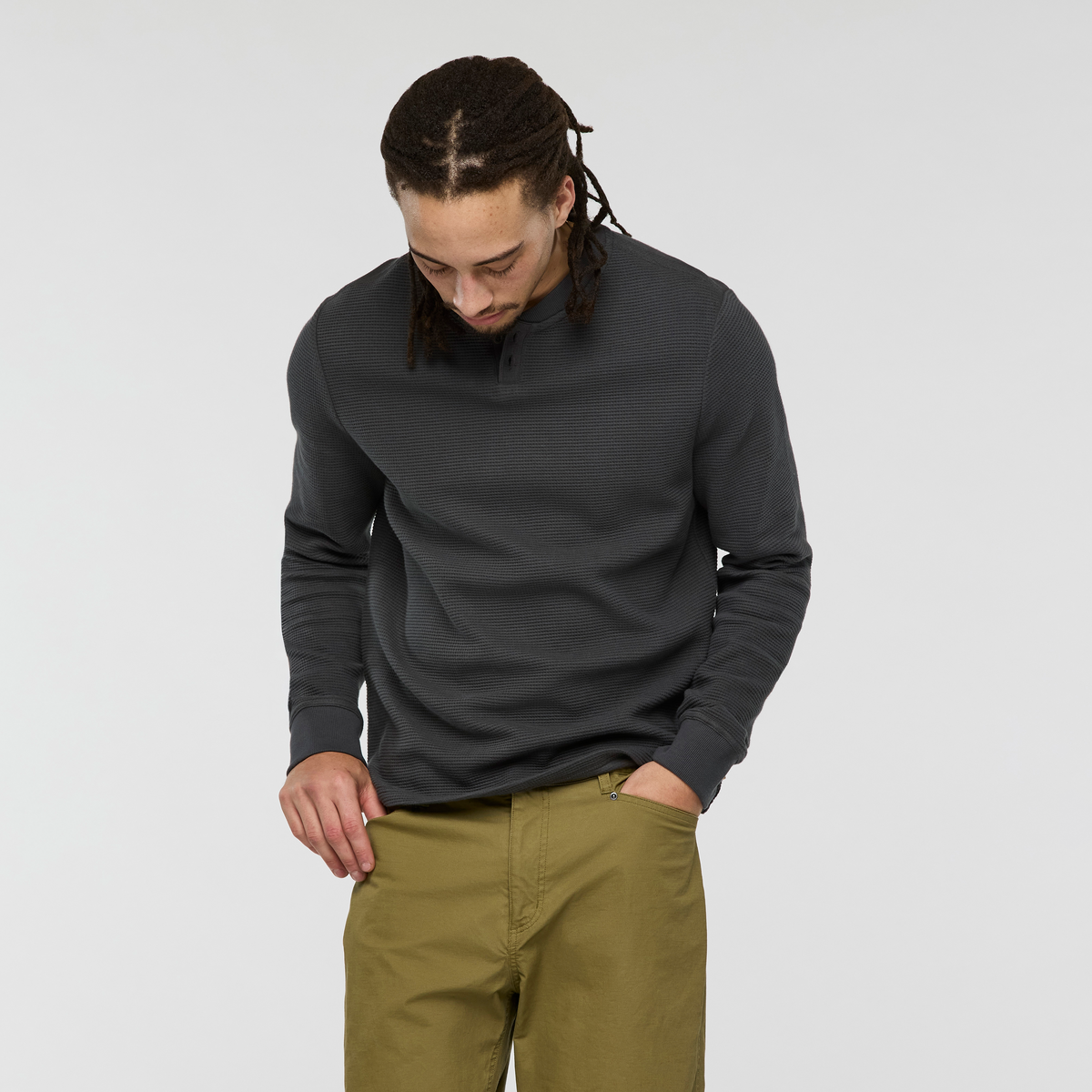 Everyday Layering Comfort Atajo Long-Sleeve Waffle Henley - Men s