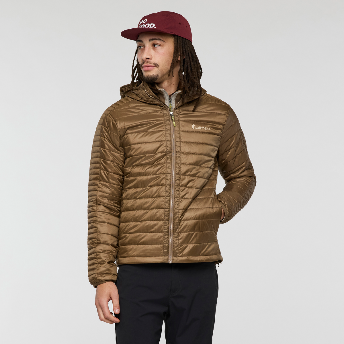 Comfortable Sun Coverage Capa Insulated Hooded Jacket - Men s