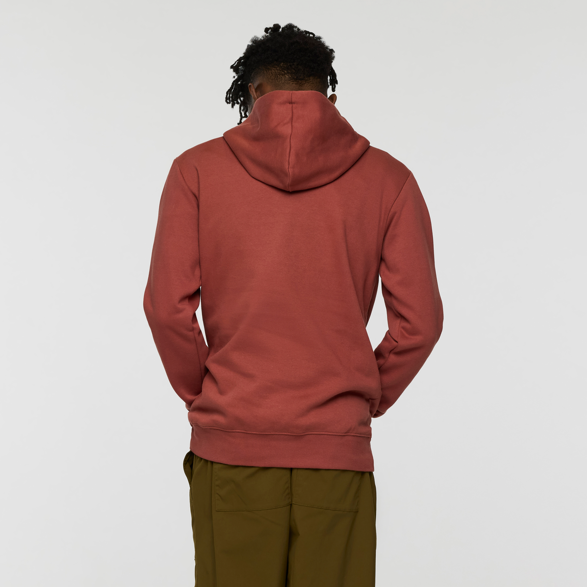 Casual Outdoor Style Llama Patch Pullover Hoodie - Men s