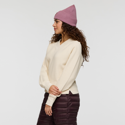 Casual Outdoor Style Atajo Long-Sleeve Waffle V-Neck - Women s