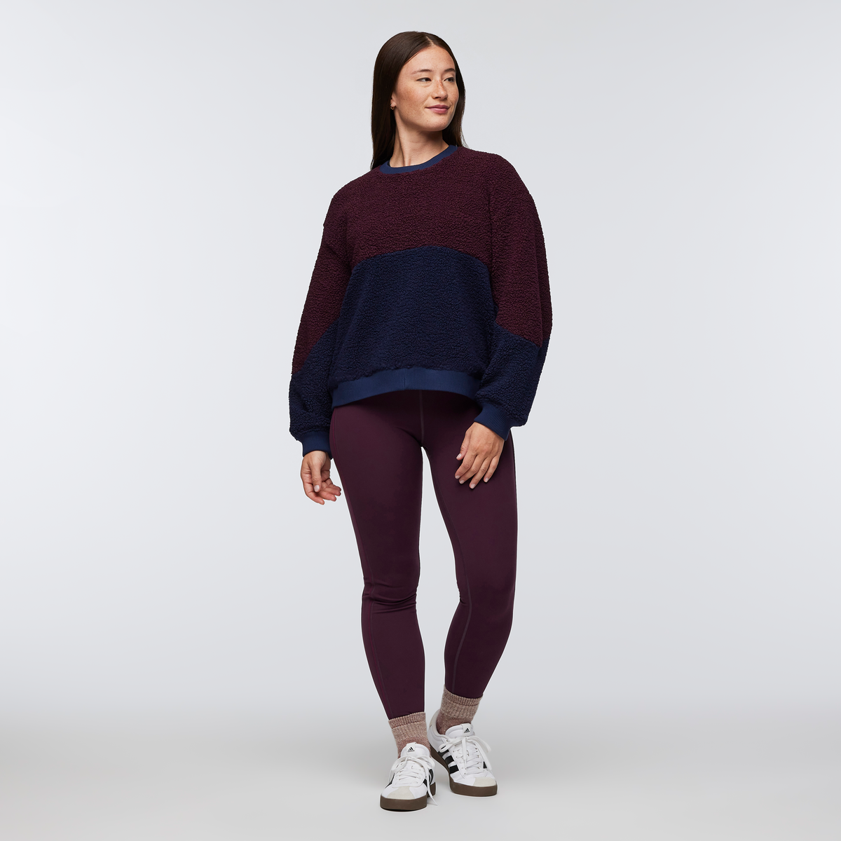 Soft Layering Warmth High Pile Fleece Crew - Women s