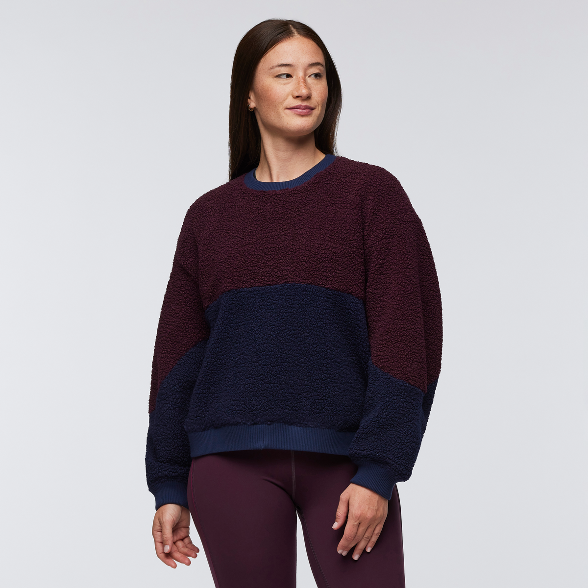 Soft Layering Warmth High Pile Fleece Crew - Women s