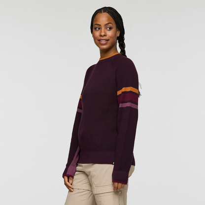 Casual Outdoor Style Libre Waffle Crew Sweater - Women s