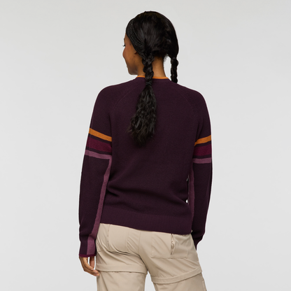 Casual Outdoor Style Libre Waffle Crew Sweater - Women s