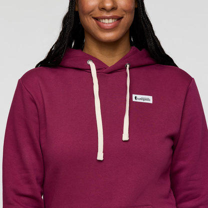 Casual Outdoor Style Llama Patch Pullover Hoodie - Women s