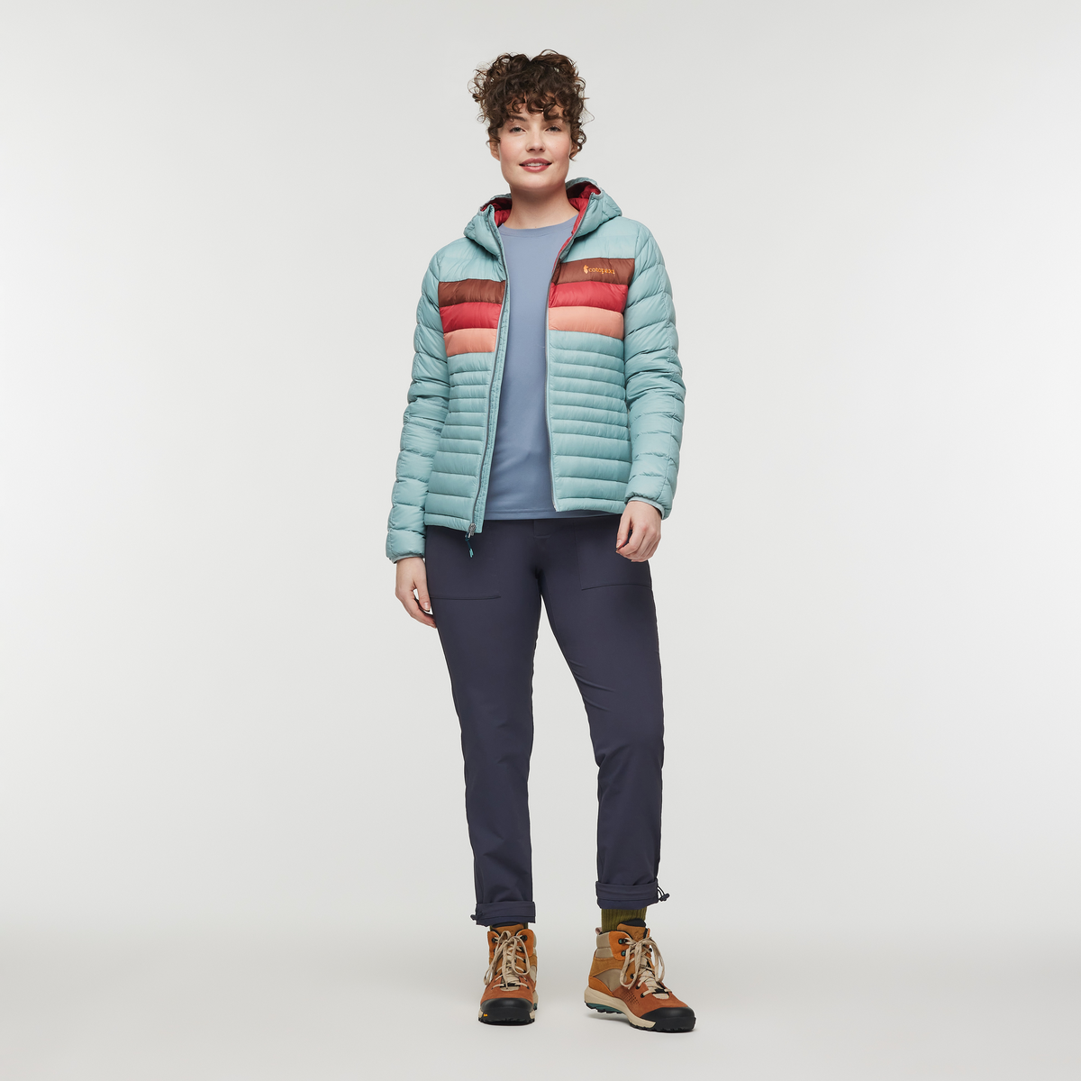 Outdoor Layering Fuego Hooded Down Jacket - Women s