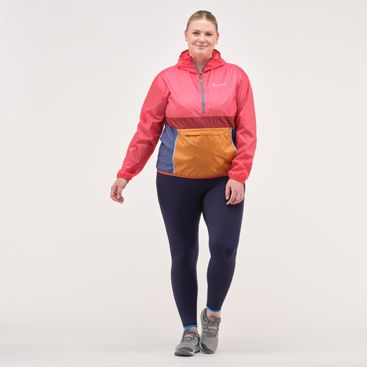 Packable Outdoor Layer Teca Half-Zip Windbreaker - Women s