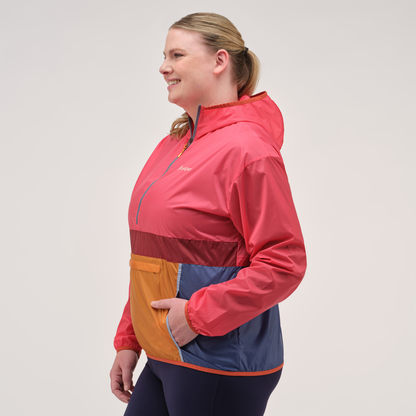 Packable Outdoor Layer Teca Half-Zip Windbreaker - Women s