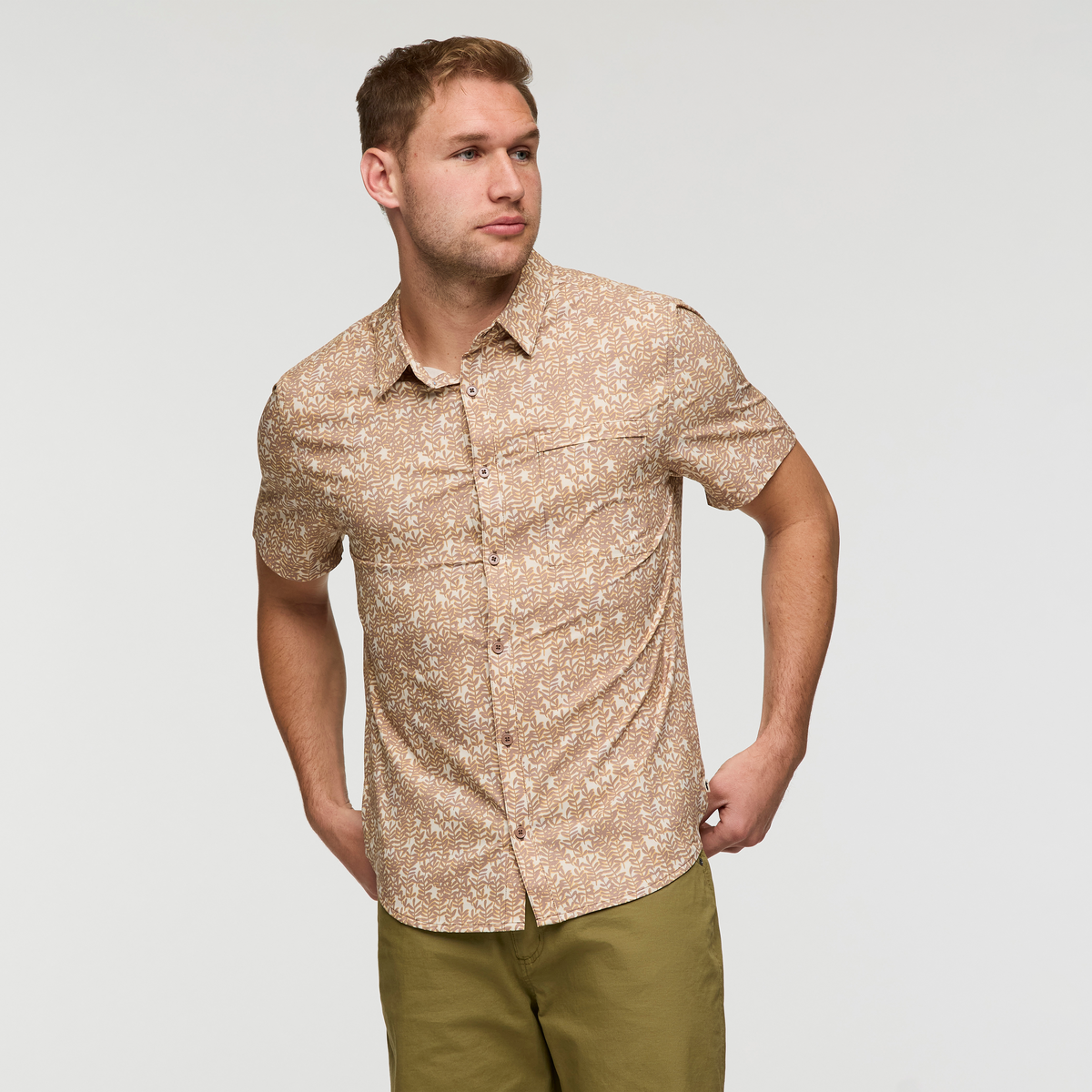 Casual Outdoor Style Cambio Button Up - Print - Men s
