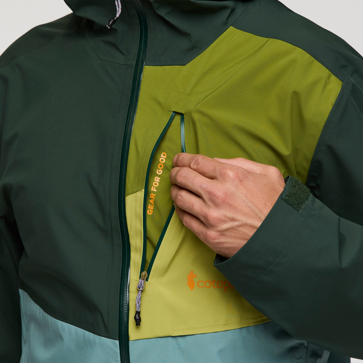 Rainy Day Protection Impermeo 3L Hooded Shell Jacket - Men s