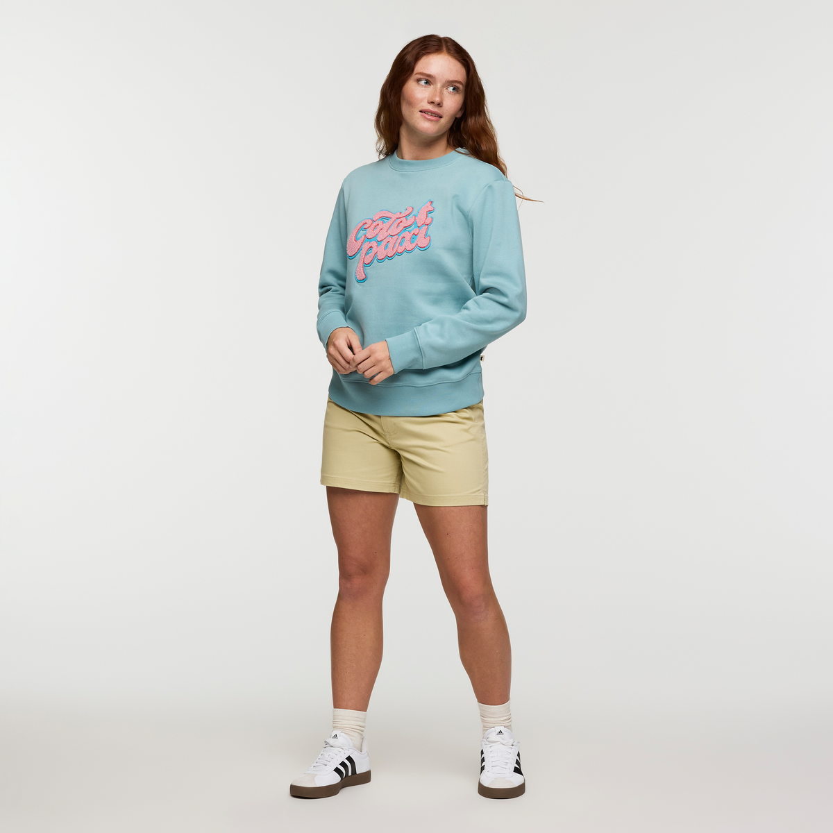 Casual Outdoor Style Coto-Patch Crew Sweatshirt - Women s