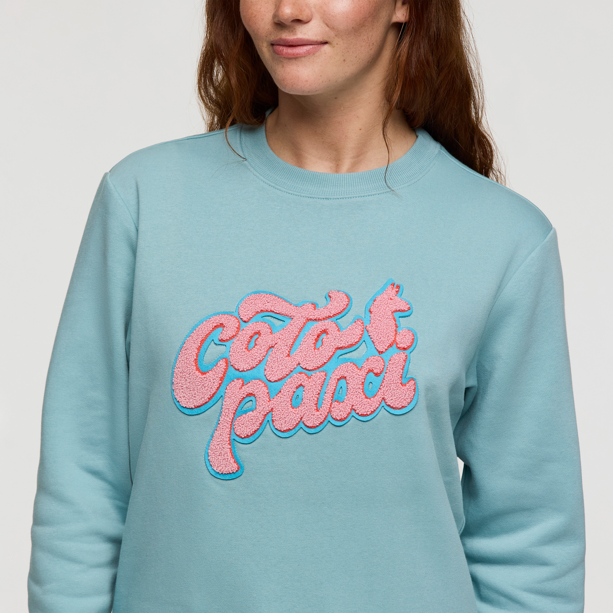 Casual Outdoor Style Coto-Patch Crew Sweatshirt - Women s