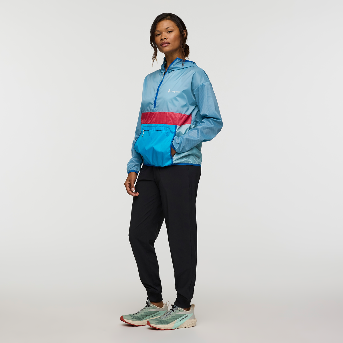 Lightweight Wind Coverage Teca Half-Zip Windbreaker - Women s