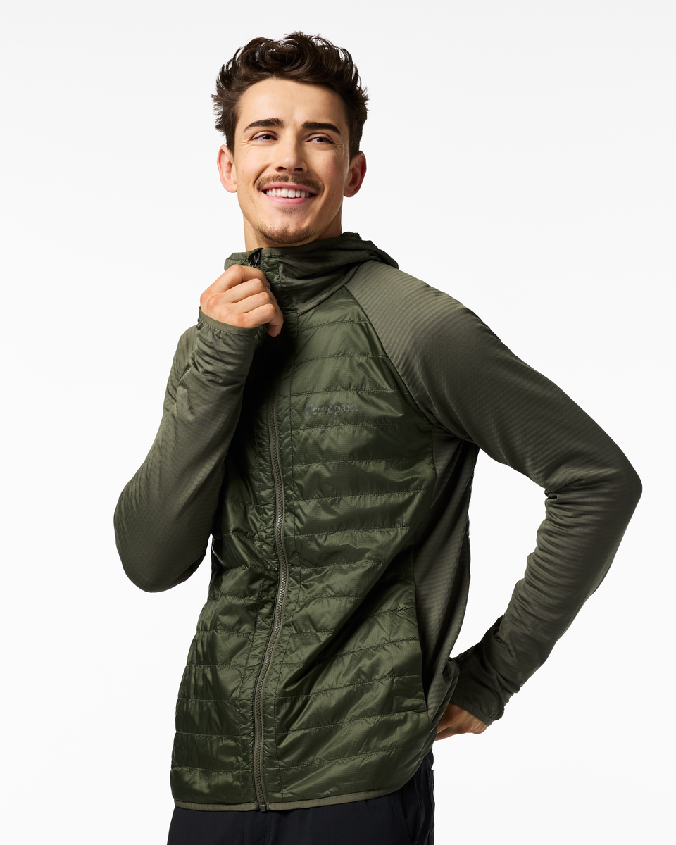 Comfortable Sun Coverage Capa Hybrid Insulated Hooded Jacket - Men s