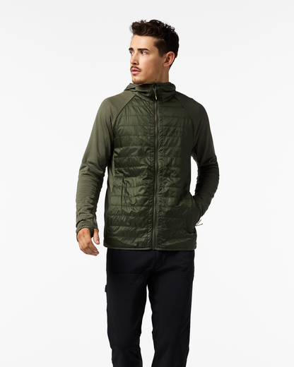 Comfortable Sun Coverage Capa Hybrid Insulated Hooded Jacket - Men s