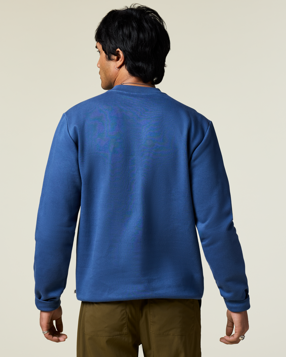 Casual Outdoor Style Lava Llama Crew Sweatshirt - Men s