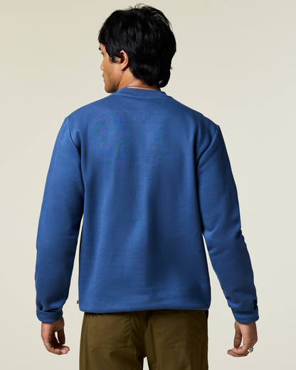 Casual Outdoor Style Lava Llama Crew Sweatshirt - Men s