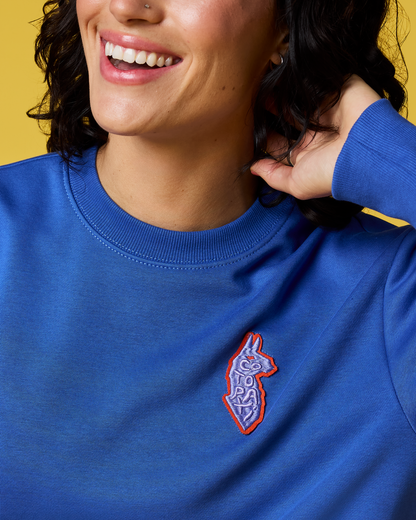 Casual Outdoor Style Lava Llama Crew Sweatshirt - Women s