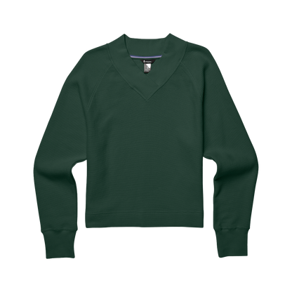 Everyday Layering Comfort Atajo Long-Sleeve Waffle V-Neck - Women s