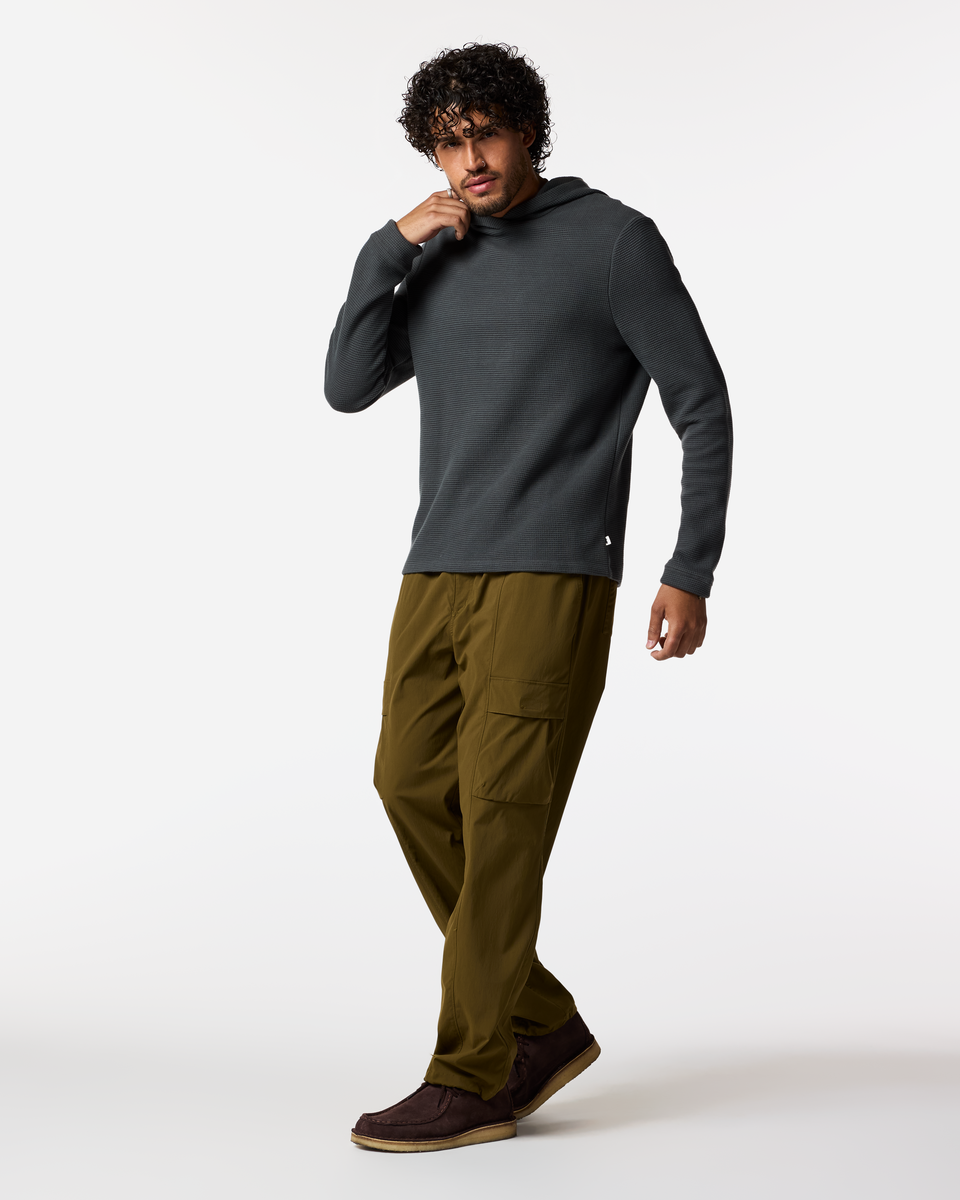 Soft Adventure Layer Atajo Long-Sleeve Waffle Hoodie - Men s