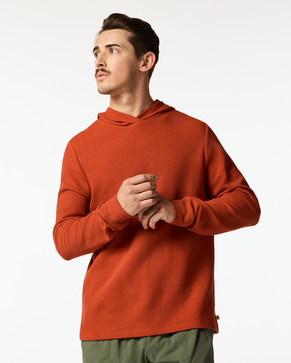 Soft Adventure Layer Atajo Long-Sleeve Waffle Hoodie - Men s