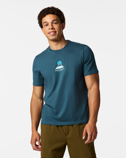 Casual Adventure Style Cotopaxi Mountain T-Shirt - Men s
