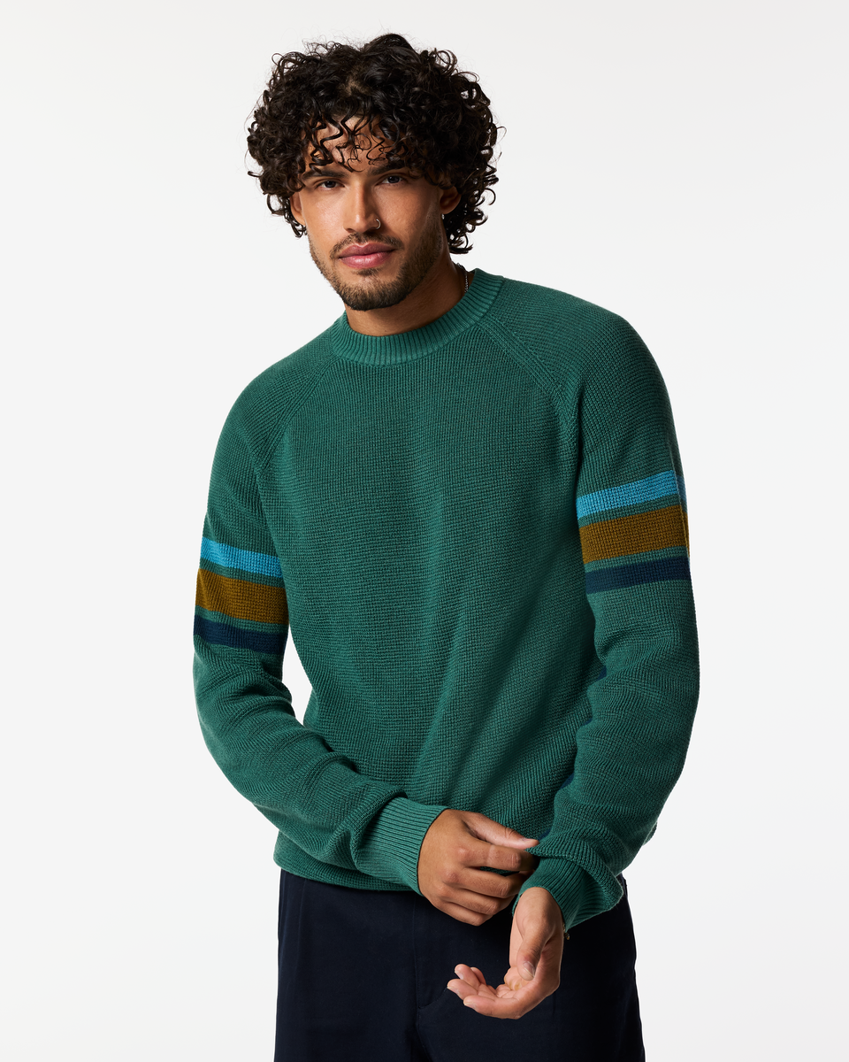 Casual Outdoor Style Libre Waffle Crew Sweater - Men s