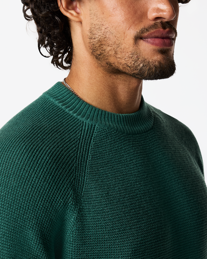 Casual Outdoor Style Libre Waffle Crew Sweater - Men s
