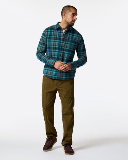Versatile Outdoor Use Mero Organic Flannel Shirt - Men s