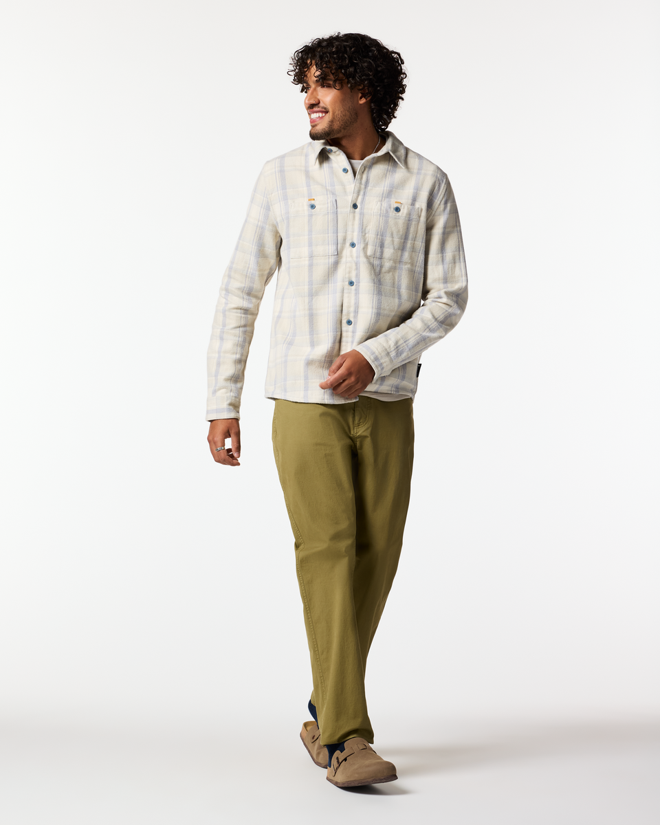 Versatile Outdoor Use Mero Organic Flannel Shirt - Men s
